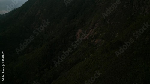 Drone Aerial of Zomba Massif, Malawi at Sunrise