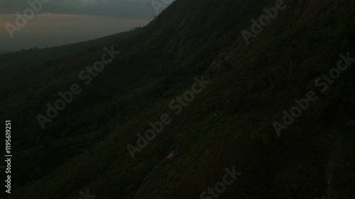 Drone Aerial of Zomba Massif, Malawi at Sunrise