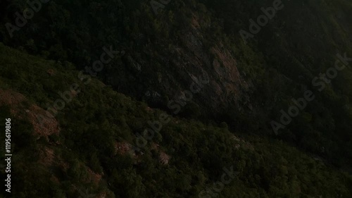 Drone Aerial of Zomba Massif, Malawi at Sunrise