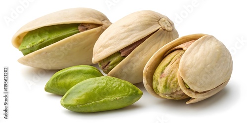 Wallpaper Mural Close-Up of Vibrant Green Pistachios with Cracked Shells V6 Torontodigital.ca