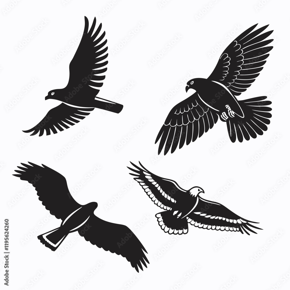 Obraz premium create a vector icon sheet with silhouettes eps