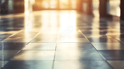 Wallpaper Mural Bright Blurred Grocery Store Floor from Ground Perspective Torontodigital.ca