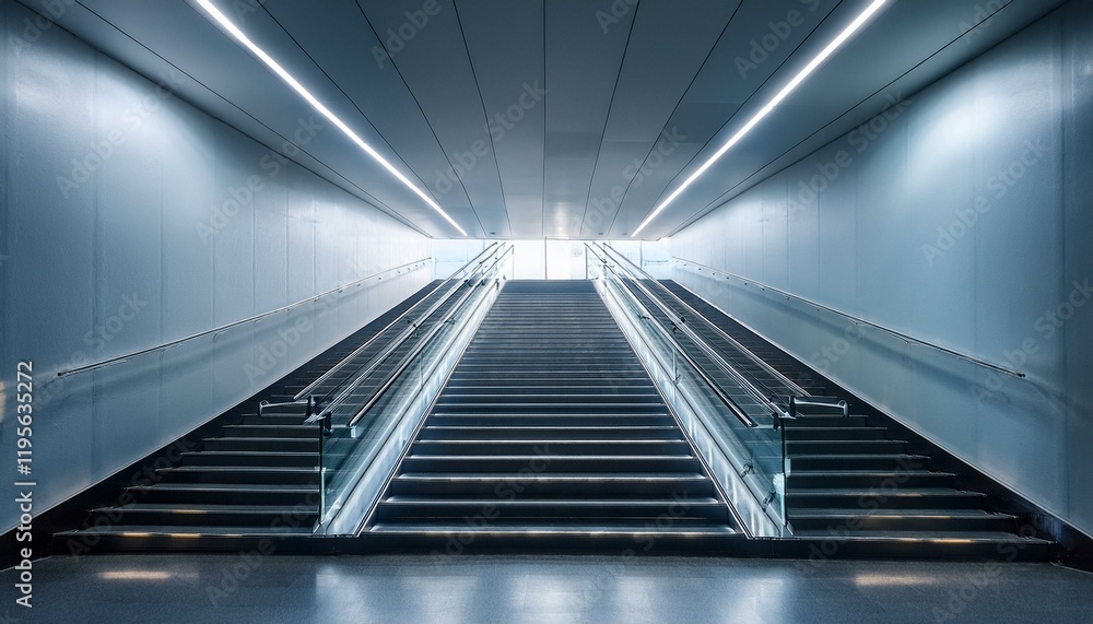 modern empty illuminated staircase is standing in a minimalist building interior modern empty illuminated staircase is standing in a minimalist building interior