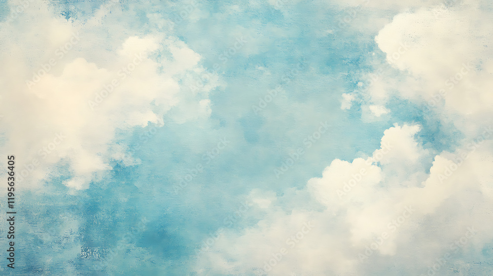 Obraz premium A blue sky with white clouds