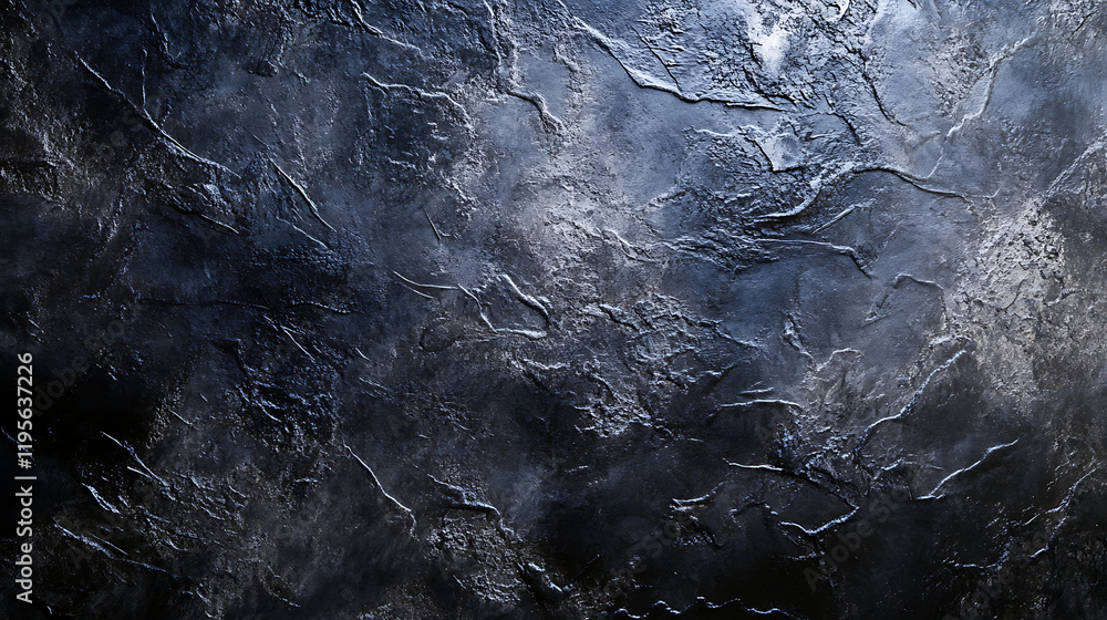 Obraz premium A dark blue wall with a rough texture