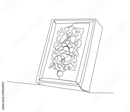 Quran, the holy book of Muslims Koran one line art. Continuous line drawing of online Muslims, Islam, traditions, clothing, folk, oriental.