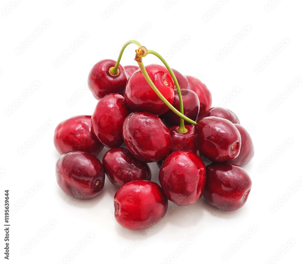 Heap of ripe cherries. Heap of ripe cherries.