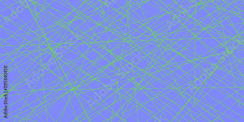 Abstract blue background with green lines. Modern and geometric pattern with Design print for illustration, texture, text geometric background lines drawn on very peri paper. Geometric style pattern.