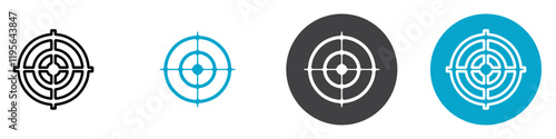 aim icon Vector illustration in black