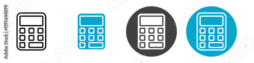 calculator icon Vector illustration in black