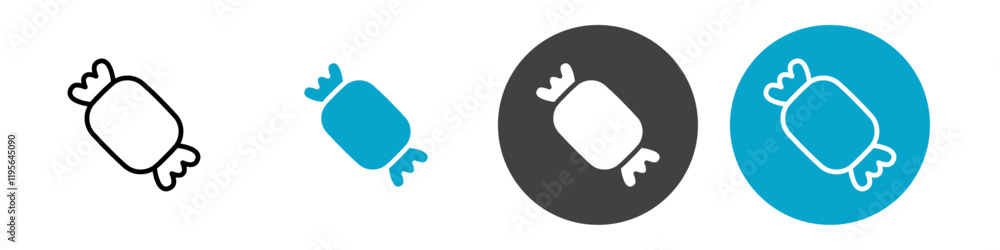 candy icon Vector illustration in black candy icon Vector illustration in black