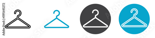 cloth hanger icon Vector illustration in black