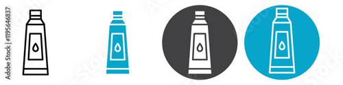 hair dye icon Vector illustration in black