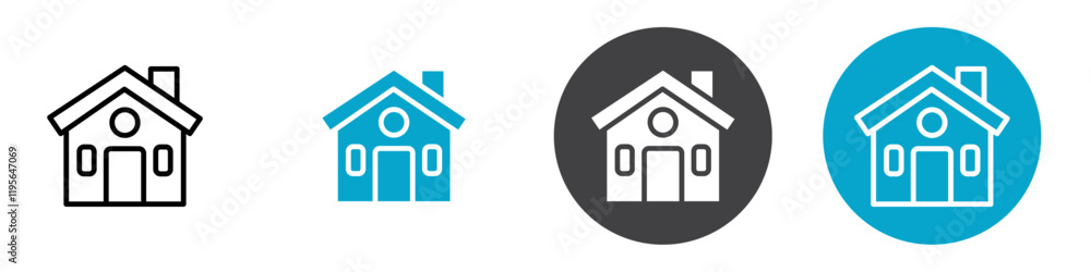 house icon Vector illustration in black house icon Vector illustration in black
