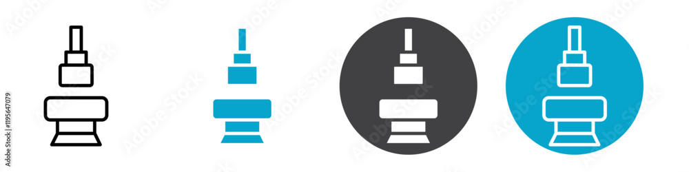 hydraulic press icon Vector illustration in black hydraulic press icon Vector illustration in black