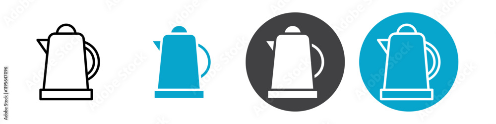 kettle icon Vector illustration in black kettle icon Vector illustration in black