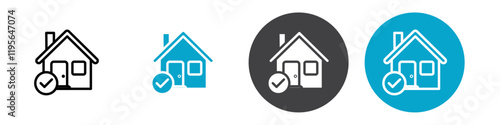 house insurance Vector illustration in black