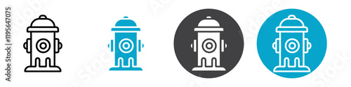 hydrant icon Vector illustration in black