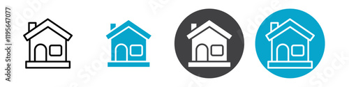 house icon Vector illustration in black