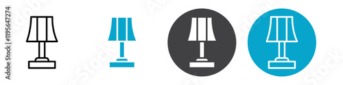 lamp icon Vector illustration in black
