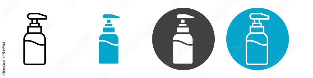 Fototapeta premium liquid soap icon Vector illustration in black