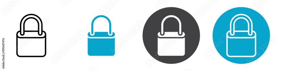 lock icon Vector illustration in black lock icon Vector illustration in black
