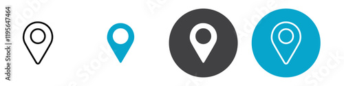location icon Vector illustration in black