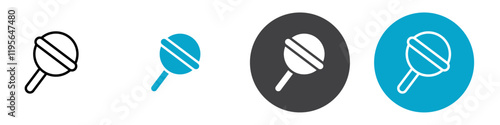 lolipop icon Vector illustration in black