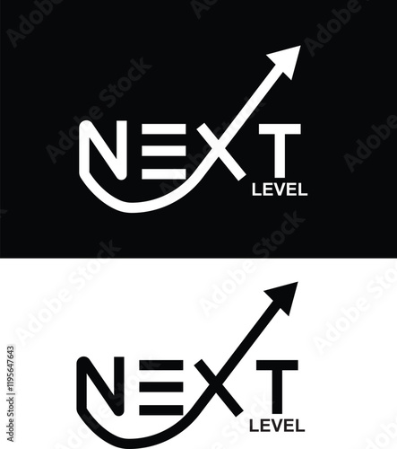 next level to success visual concept design.