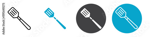 spatula icon Vector illustration in black