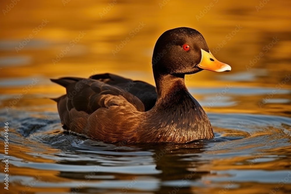 Velvet Scoter Birding on Lake Michigan: A Brown Sea Duck Diving for Conservation. Aquatic background with a Magnificent Bill and Beak Velvet Scoter Birding on Lake Michigan: A Brown Sea Duck Diving for Conservation. Aquatic background with a Magnificent Bill and Beak
