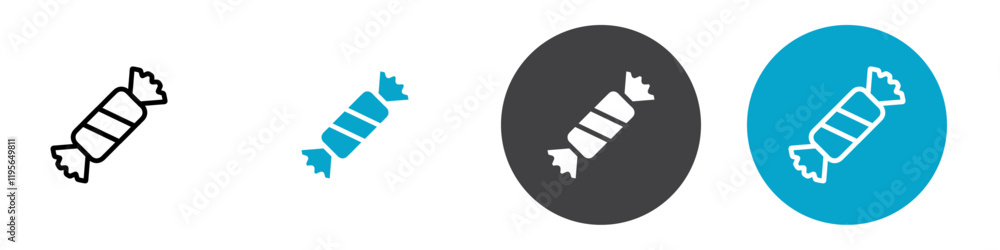toffee icon Vector illustration in black toffee icon Vector illustration in black