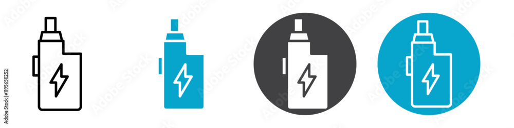 vape icon Vector illustration in black vape icon Vector illustration in black
