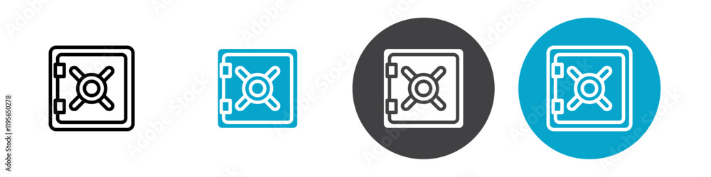 vault icon Vector illustration in black vault icon Vector illustration in black