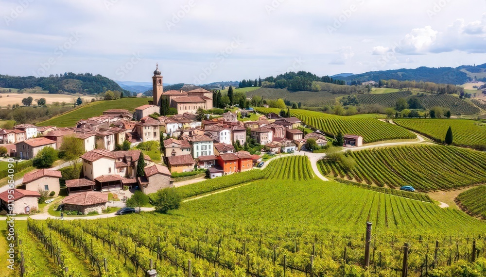 Naklejka premium vineyard in tuscany italy