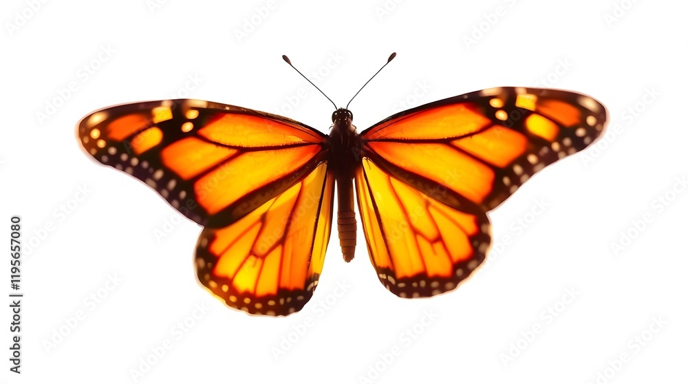 Fototapeta premium butterfly on white background