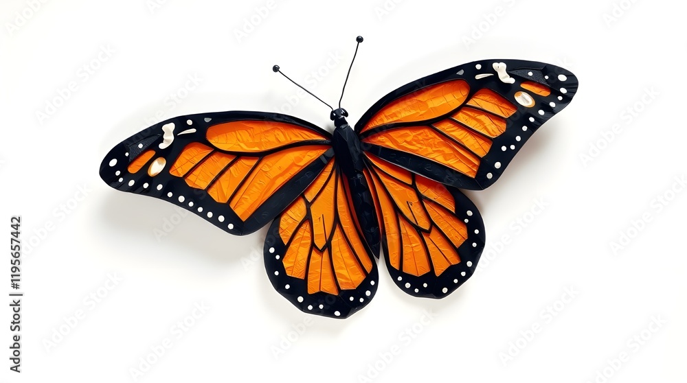 Fototapeta premium butterfly on white background