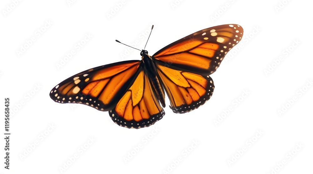 Obraz premium butterfly on white background