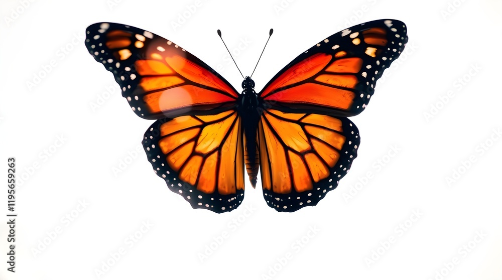 Obraz premium butterfly on white background