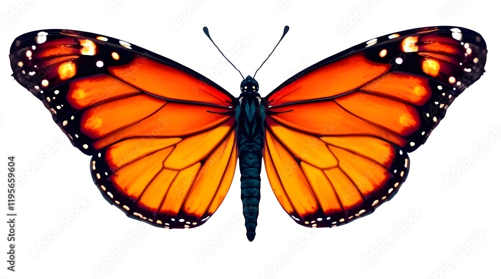 Obraz premium butterfly on white background