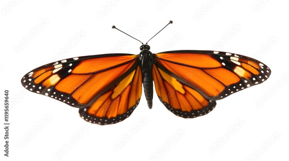 Fototapeta premium butterfly on white background