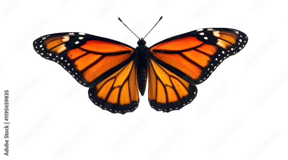 Fototapeta premium butterfly on white background