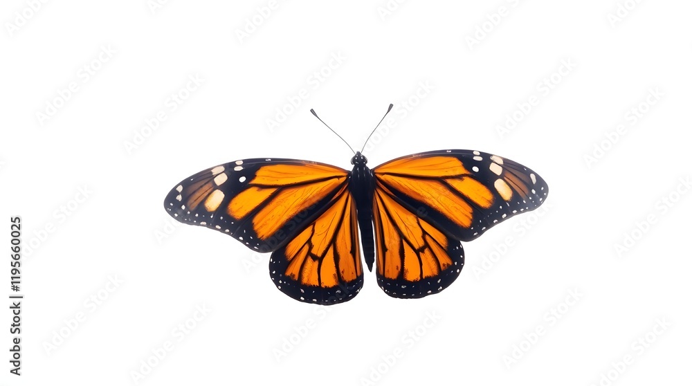Obraz premium butterfly on white background