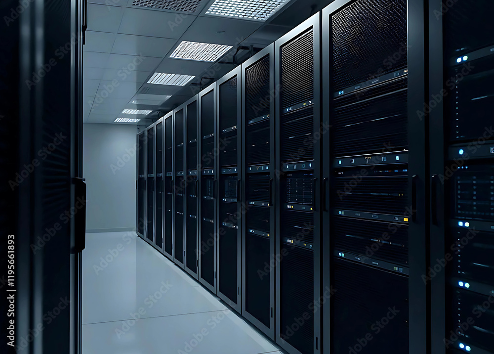 Modern Data Center Server Room with High-Performance Computing RackModern Data Center Server Room with High-Performance Computing Racks Modern Data Center Server Room with High-Performance Computing RackModern Data Center Server Room with High-Performance Computing Racks