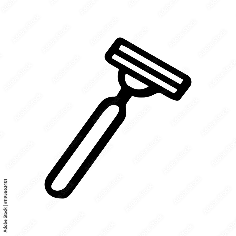 A razor icon vector black and white drawing A razor icon vector black and white drawing