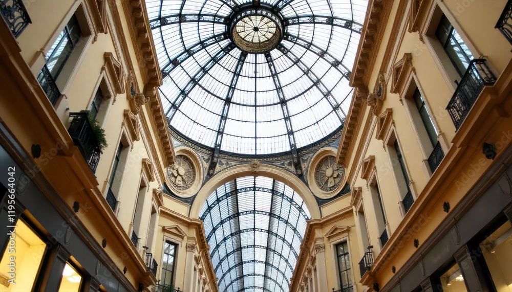 view of elegant glass ceiling and ornate dome in view of elegant glass ceiling and ornate dome in