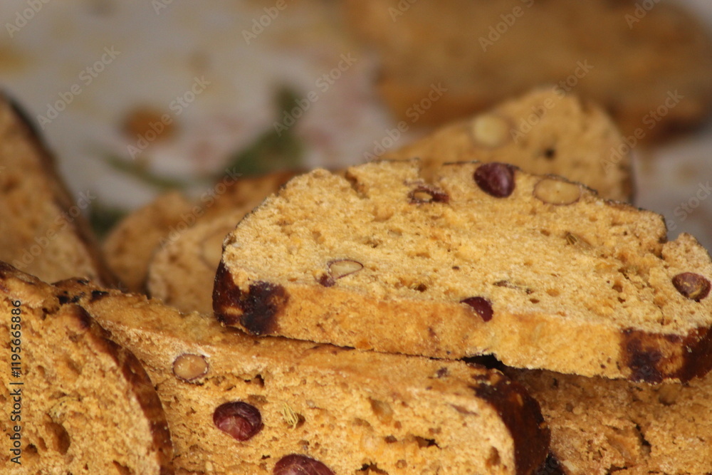 Fekkas Close Up, Traditional Moroccan Cookies Fekkas Close Up, Traditional Moroccan Cookies