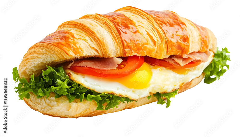 Egg and Cheese Croissant Sandwich