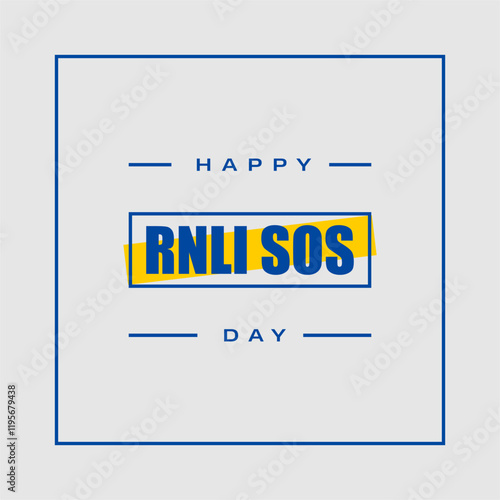RNLI SOS day holiday concept