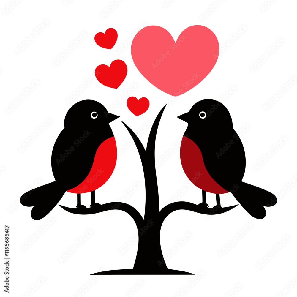 Bird Couple High Quality Vector Graphics and Illustrations for Love and Nature Themes Bird Couple High Quality Vector Graphics and Illustrations for Love and Nature Themes
